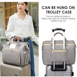 Baby Exo Diaper Bag Tote with Expandable Baby Bed